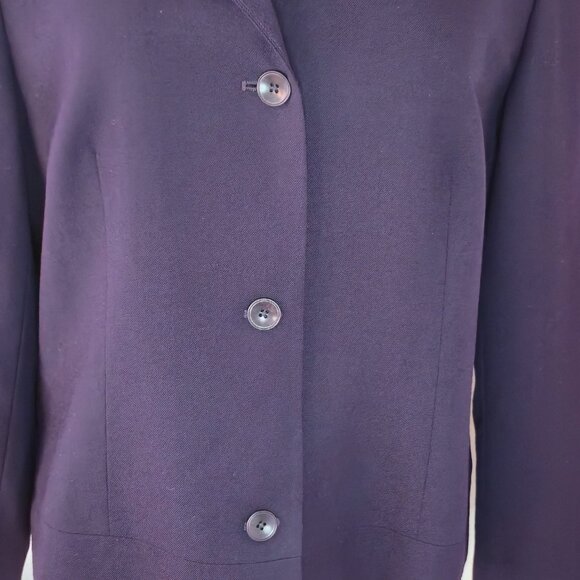 Vintage Talbots Purple 100% Wool Blazer | Made in USA | Size 14 - Picture 6 of 10